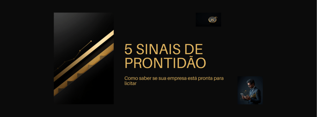Ilustração abstrata sobre prontidão para participar de licitações