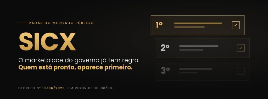 Capa do artigo sobre o Sicx, o marketplace de compras públicas do governo